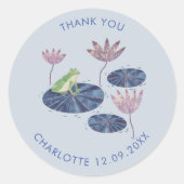 かわいい百合池のカエル|過去記事 ラウンドシール (正面)