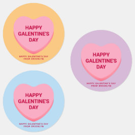 かわいい盛り合わせ会話ハートガレンティンの日 ラベル