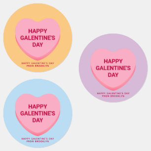 かわいい盛り合わせ会話ハートガレンティンの日 ラベル