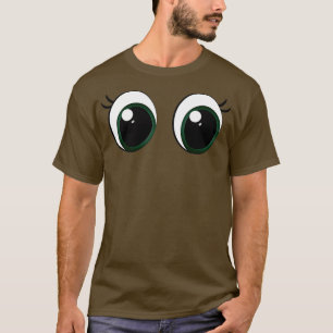 かわいい目のベクトル Tシャツ