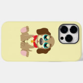 かわいい目の美しい子犬 Case-Mate iPhoneケース (裏面 (横))