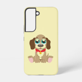 かわいい目の美しい子犬 SAMSUNG GALAXY S22ケース