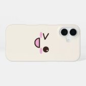 かわいい目のiPhone 16ケース - かわいい＆遊び心のある携帯電話  iPhone 16ケース (裏面横)