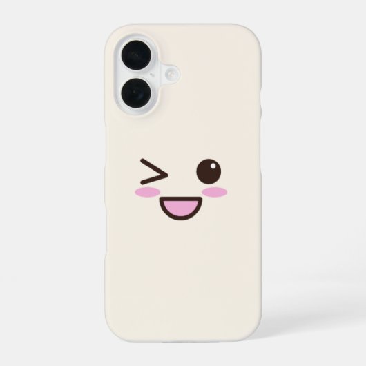 かわいい目のiPhone 16ケース - かわいい＆遊び心のある携帯電話  iPhone 16ケース (裏面)