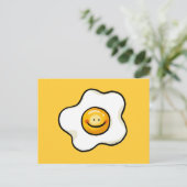 かわいい目玉焼き ポストカード (スタンド正面)