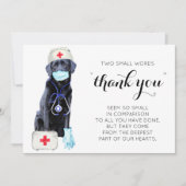 かわいい看護ドッグありがとうナース日 シーズンカード (正面)