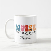 かわいい看護学校の学生未来のナースプレゼント コーヒーマグカップ (左)
