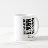 かわいい看護学校の学生未来のナース生活 コーヒーマグカップ (正面右)