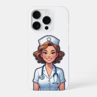 かわいい看護師のイラスト - カートゥーン風の医療の英雄 iPhone 16 PROケース