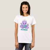かわいい看護師のタコ Tシャツ (正面フル)