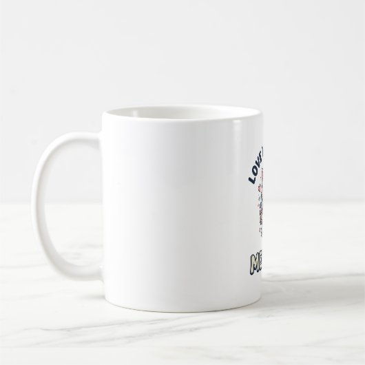 かわいい看護師の猫 愛が最高の薬 デザイン1 コーヒーマグカップ (左)