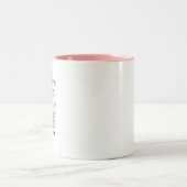 かわいい看護師コーヒーマグのギフト ツートーンマグカップ (中央)