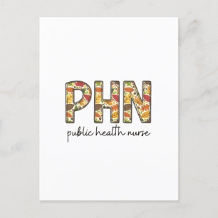 かわいい看護師パブリックヘルスナーススウェット PHN RN シーズンポストカード