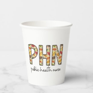 かわいい看護師パブリックヘルスナーススウェット PHN RN 紙コップ