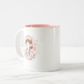 かわいい看護師マグ 個人用ギフト ツートーンマグカップ (正面左)