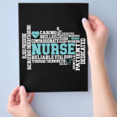 かわいい看護師 RN LVN 看護学校 医療 チラシ (手)