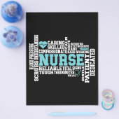 かわいい看護師 RN LVN 看護学校 医療 チラシ (シングル)