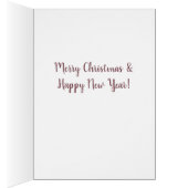 かわいい真珠のようなクリスマスのグリーティングカード (内側 (右))