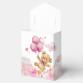 かわいい真珠の待ちピンクの女の子の赤ちゃんシャワー散水 フェイバーボックス (オープン)