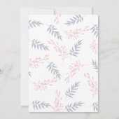 かわいい真珠の待ち赤ちゃんシャワー 招待状 (裏面)