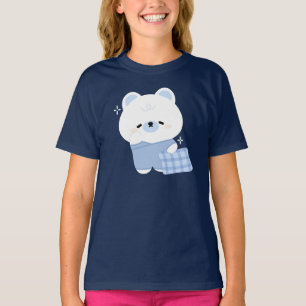 かわいい眠いシロクマ Tシャツ