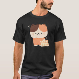 かわいい眠いネクタイ猫 Tシャツ