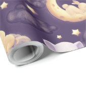 かわいい眠いベビーアニマルとの良い夜 ラッピングペーパー (ロールコーナー)