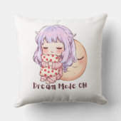 かわいい眠い女の子クッション枕 クッション (裏面)