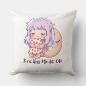 かわいい眠い女の子クッション枕 クッション (正面)