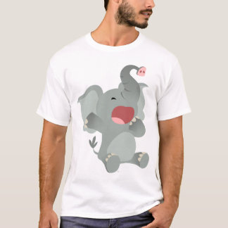 かわいい眠い漫画エレファントチルドレンTシャツ Tシャツ