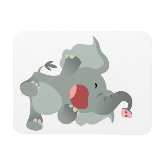 かわいい眠い漫画エレファントフレキシブルマグネット マグネット (横)