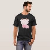 かわいい眠い牛 Tシャツ (正面フル)