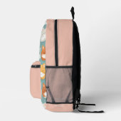 かわいい眠い猫たち名前をカスタムする プリントバックパック (右)