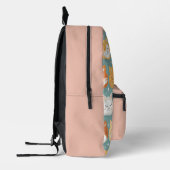 かわいい眠い猫たち名前をカスタムする プリントバックパック (左)