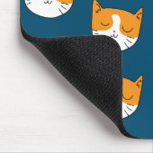かわいい眠い猫のマウスパッド マウスパッド (コーナー)