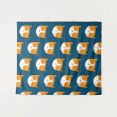 かわいい眠い猫タペストリー タペストリー (正面(横))