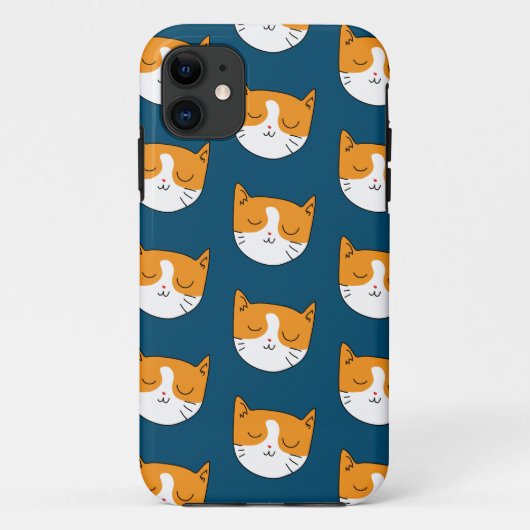かわいい眠い猫Iphoneケース Case-Mate iPhoneケース (裏面)