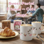 かわいい眠そうな朝のマグカップ コーヒーマグカップ