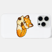 かわいい眠そうな狐 Case-Mate iPhoneケース (裏面 (横))