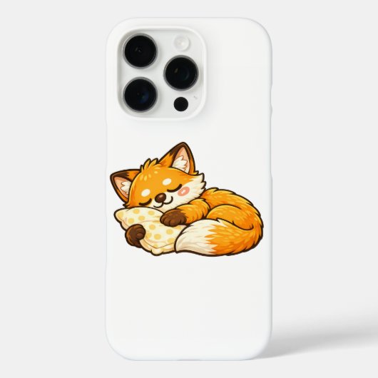 かわいい眠そうな狐 Case-Mate iPhoneケース (裏面)