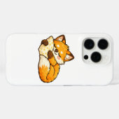かわいい眠そうな狐 Case-Mate iPhoneケース (裏面 (横))