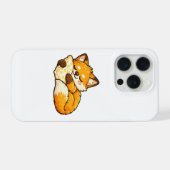 かわいい眠そうな狐 iPhoneケース (裏面横)