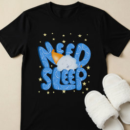 かわいい眠そうな雲のキャラクター Tシャツ