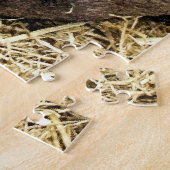 かわいい眠っている豚 ジグソーパズル (側面)