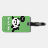 かわいい眠りのパンダが怠けない ラゲッジタグ (裏面横)