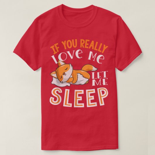 かわいい眠りキツネグラフィック女性メンズキッズキツネ恋人 Tシャツ (デザイン正面)