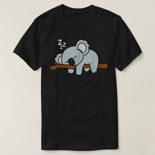 かわいい眠りコアラベア Tシャツ (デザイン正面)