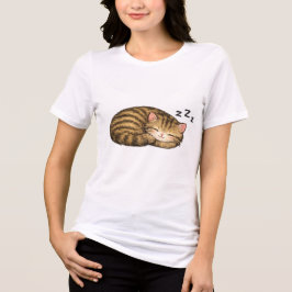 かわいい眠りタビーキトゥン トライブレンドTシャツ