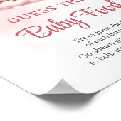 かわいい眠りテディベア推測ベビー食べ物ゲーム ポスター (角)