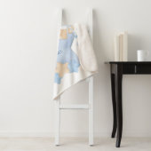 かわいい眠りテディベア男の赤ちゃん誕生統計シェーヤー シェルパブランケット (インサイチュ)